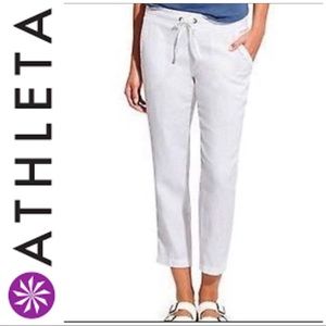 COPY - NWOT Athleta Linen Ankle Pants size 14